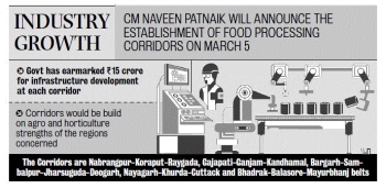 Corridor Boost for Food Sector